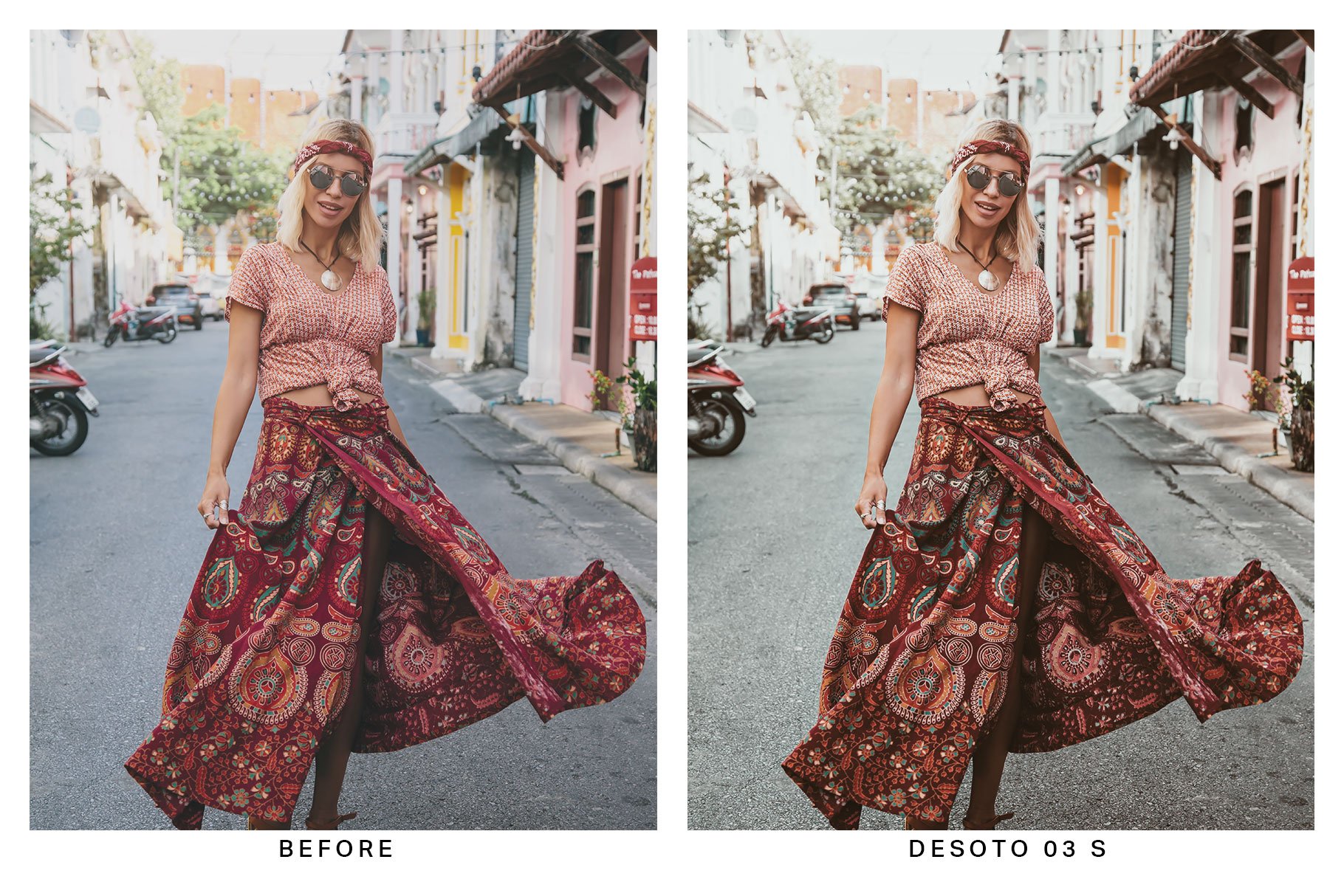 20 Boho Chic Lightroom Presets LUTspreview image.