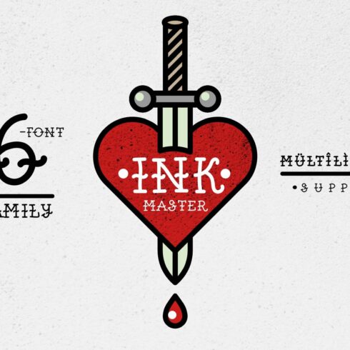 Ink Master old school tattoo font cover image.