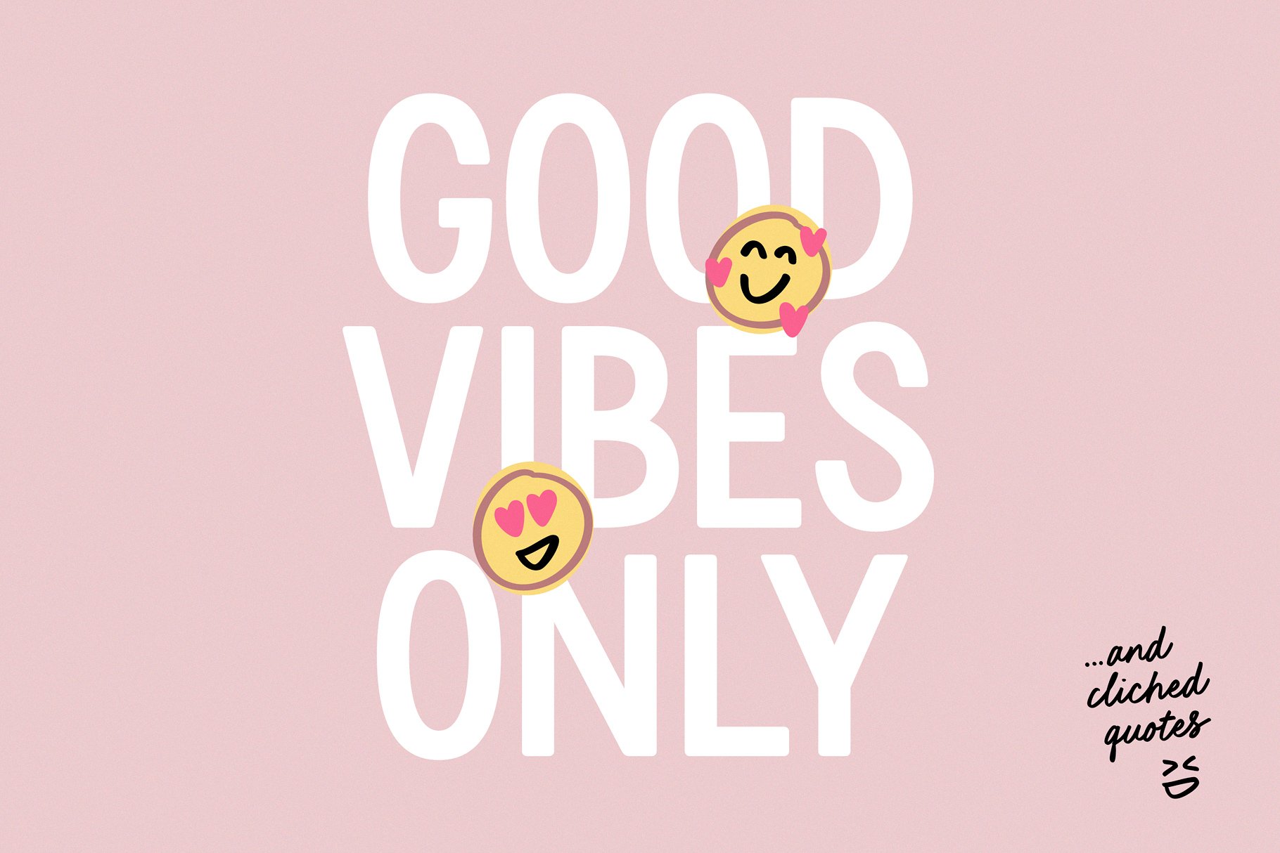 03 cuteemoji hand drawn emoji font handwritten good vibes 17