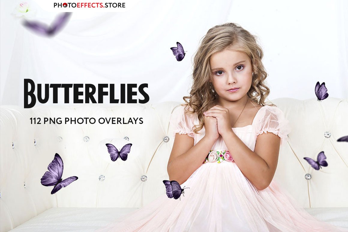 112 Butterfly Photo Overlays  2.0cover image.