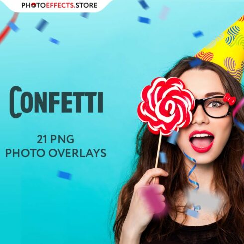 21 Confetti Photo Overlayscover image.