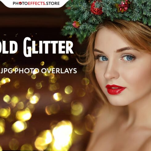 29 Gold Glitter Photo Overlayscover image.