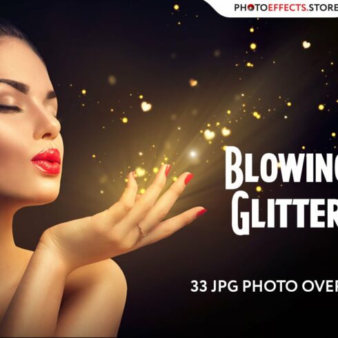 29 Blowing Glitter Photo Overlayscover image.