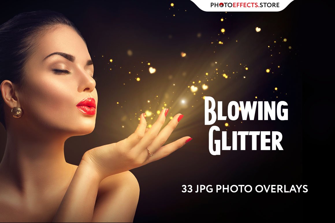 29 Blowing Glitter Photo Overlayscover image.