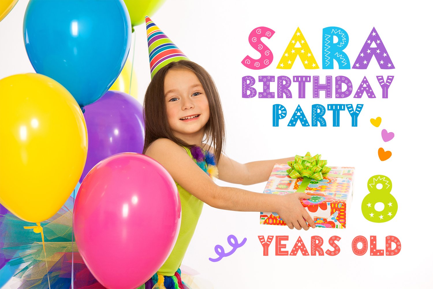 03 funny kids party font 430