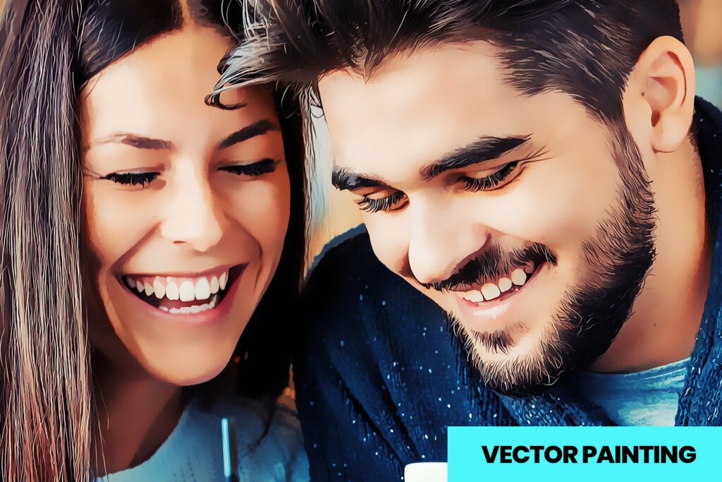 Vector Painting Photoshop Action – MasterBundles