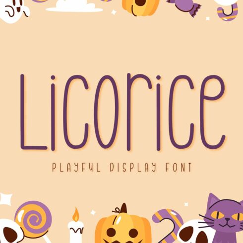 Licorice - Playful Display Font cover image.