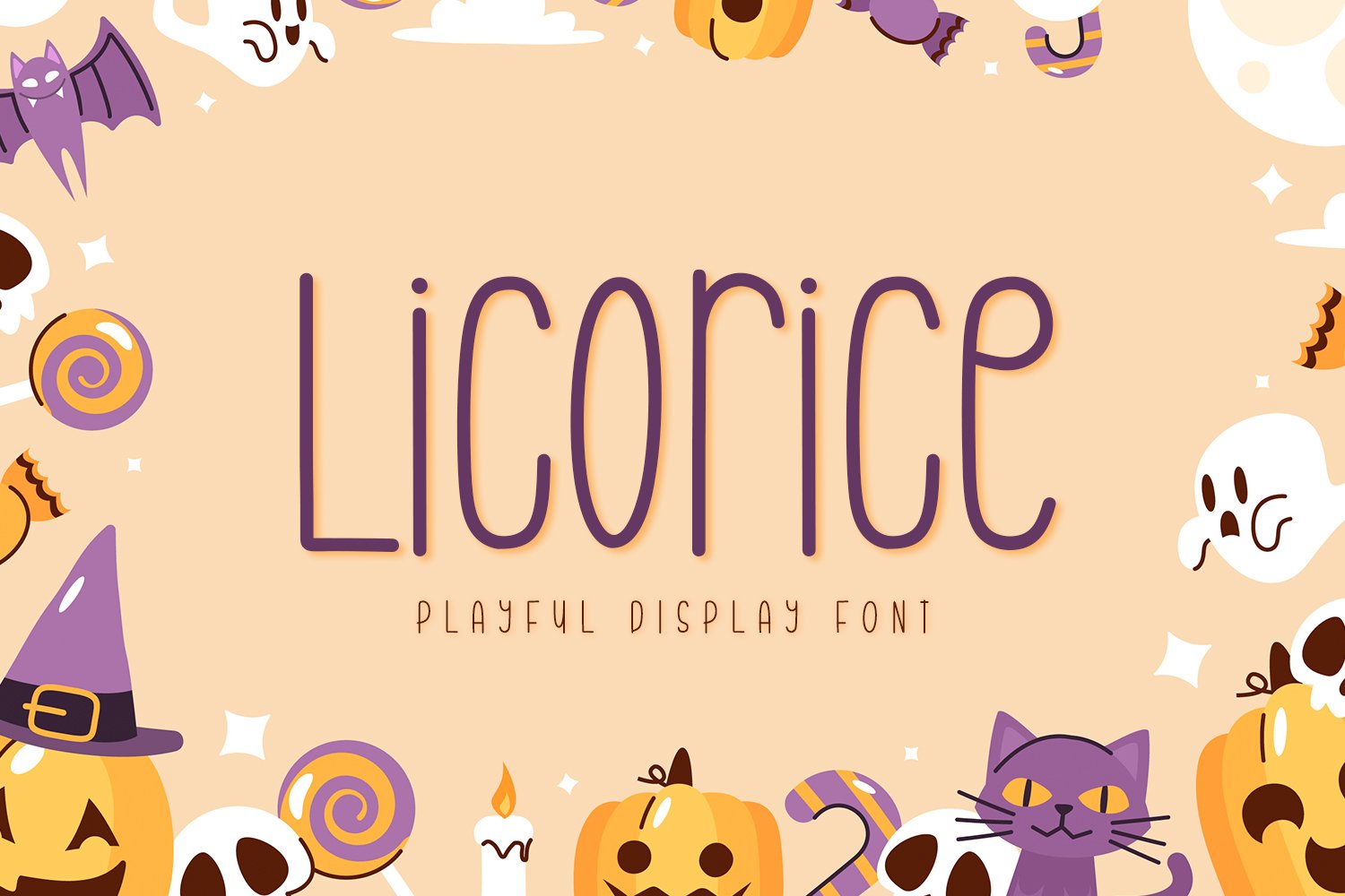 Licorice - Playful Display Font cover image.