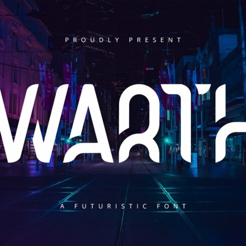 Warth - Futuristic Display Font cover image.