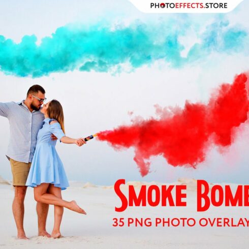 35 Smoke Bomb Photo Overlayscover image.