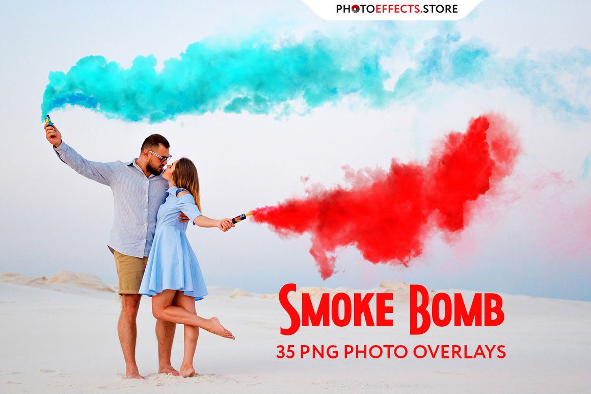 35 Smoke Bomb Photo Overlayscover image.