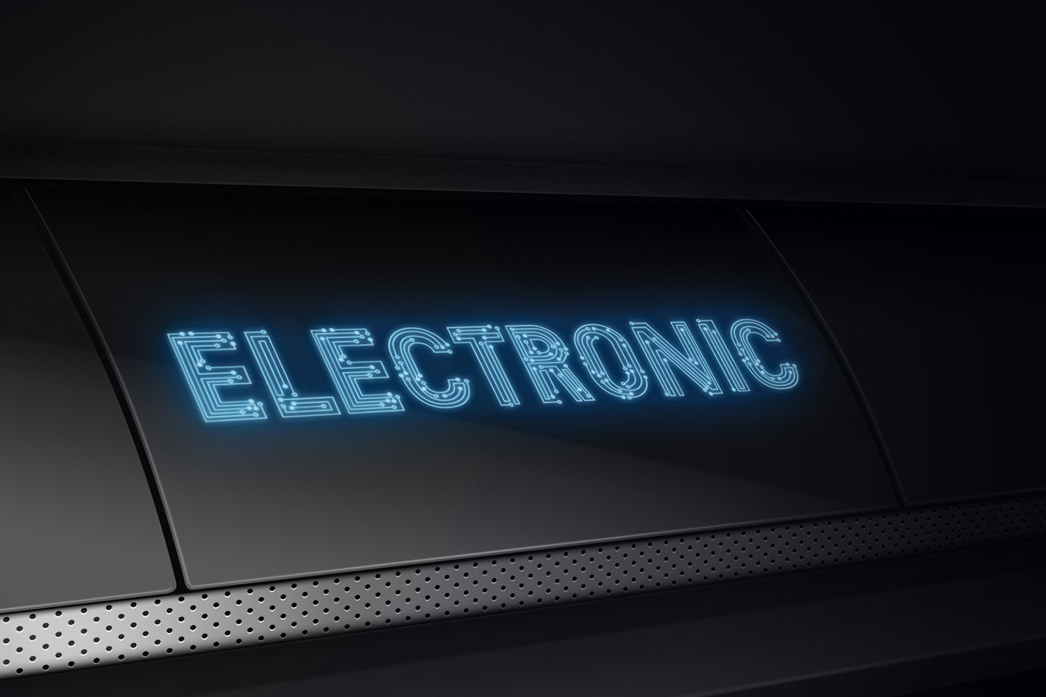 Electronic Circuit Font preview image.