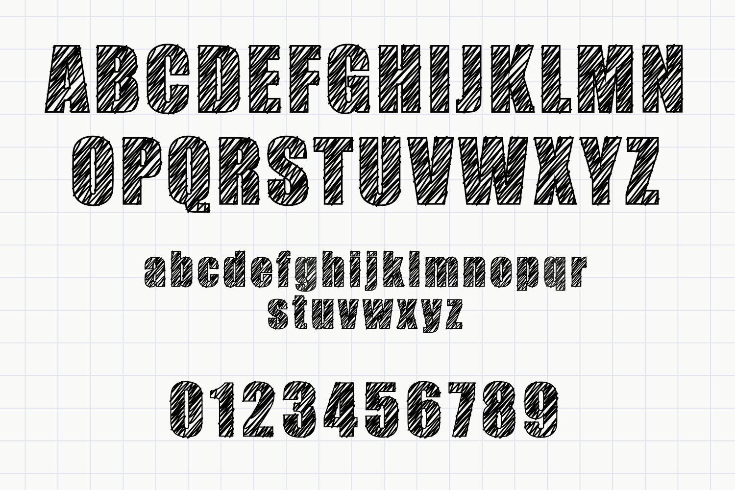 04 pencil scribble font 236