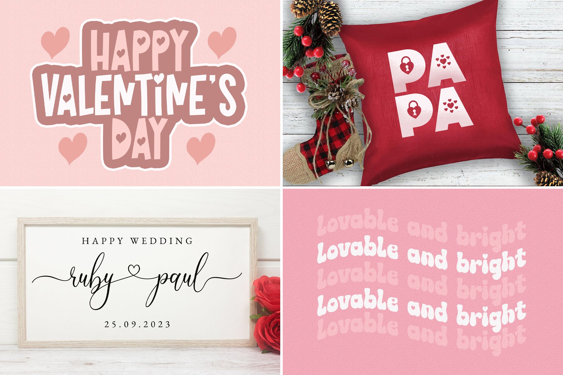 04 preview valentine font bundle 145