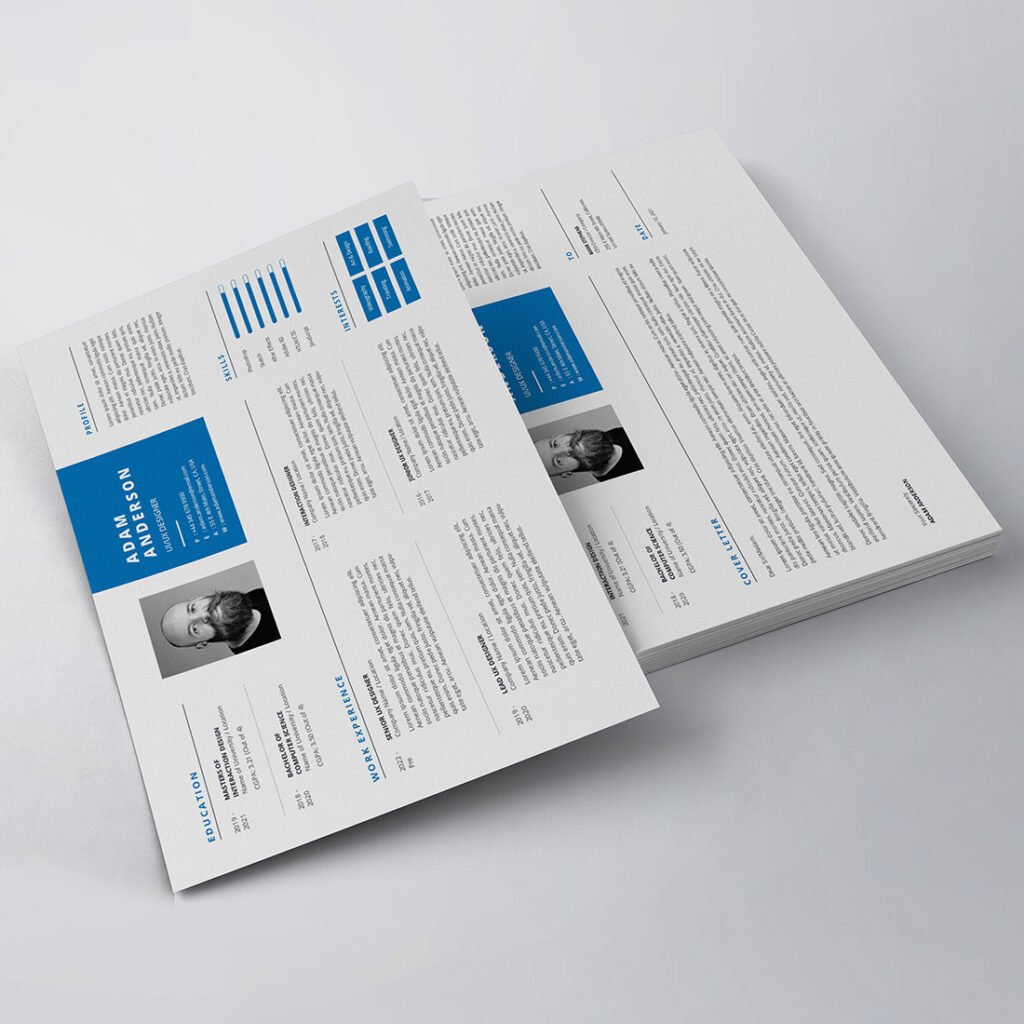 Cv Reference Landscape Landscape Resume/CV Template - MasterBundles