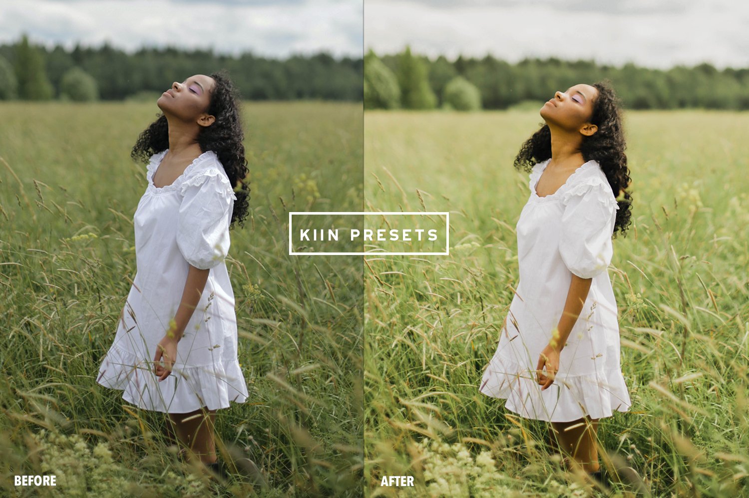 04kiin lightroom presets summer presets summer filter influencer presets blogger filter outdoor presets spring aesthetic presets meadow preset 173