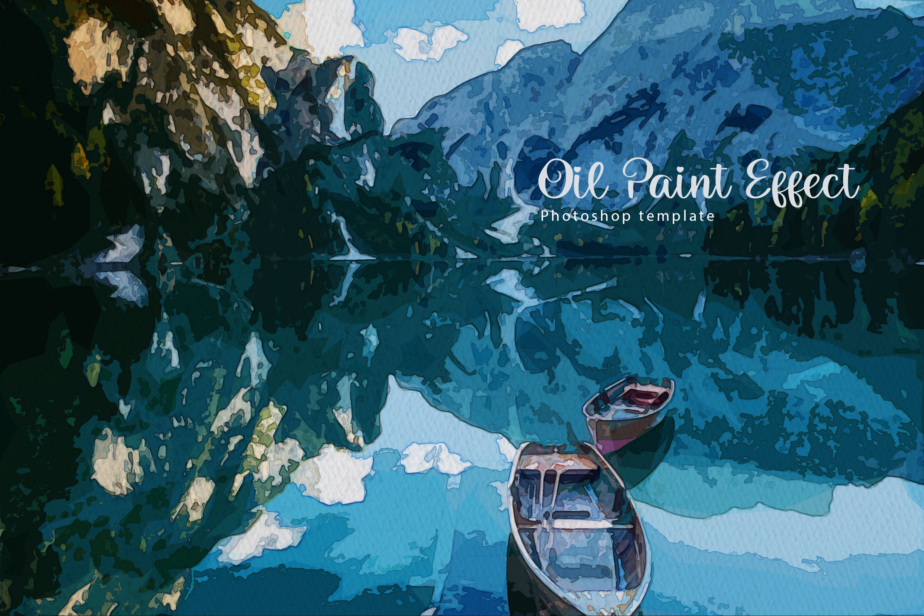 Realistic Oil Paint Photoshopcover image.