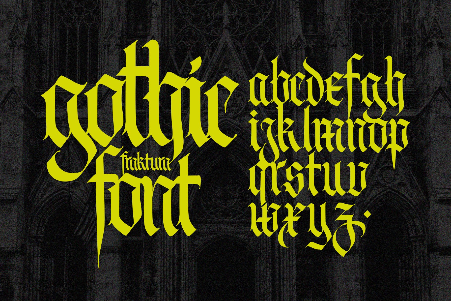 Gothic font 04 preview image.