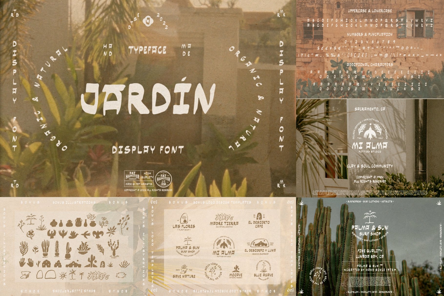 05 font bundle jardin warm font discount logo illustration 502