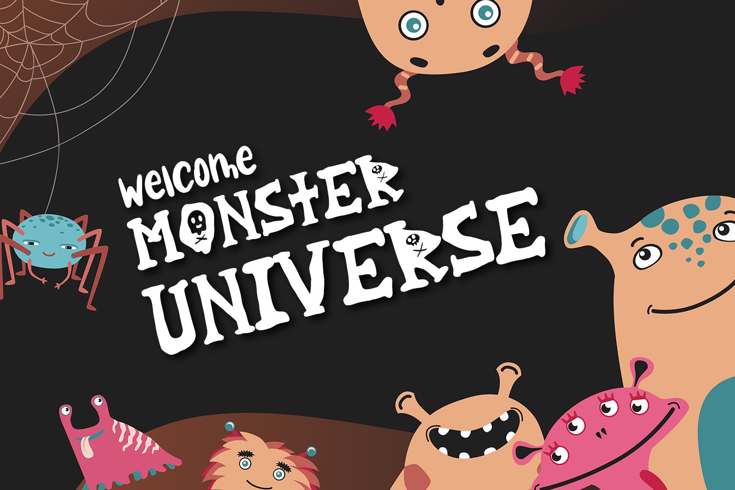 Hello Monster - Playful Display Font preview image.