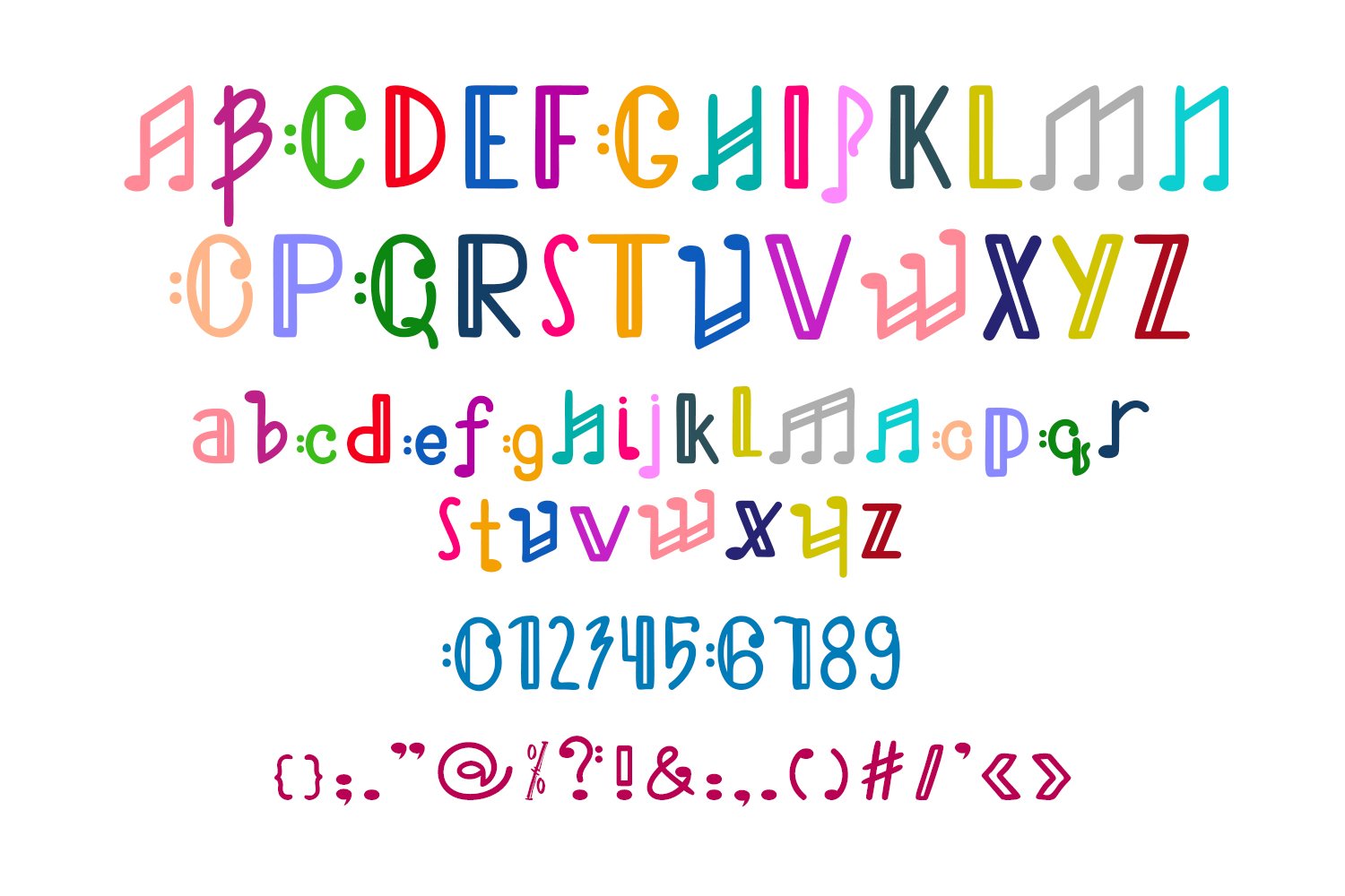 05 melody music font 323