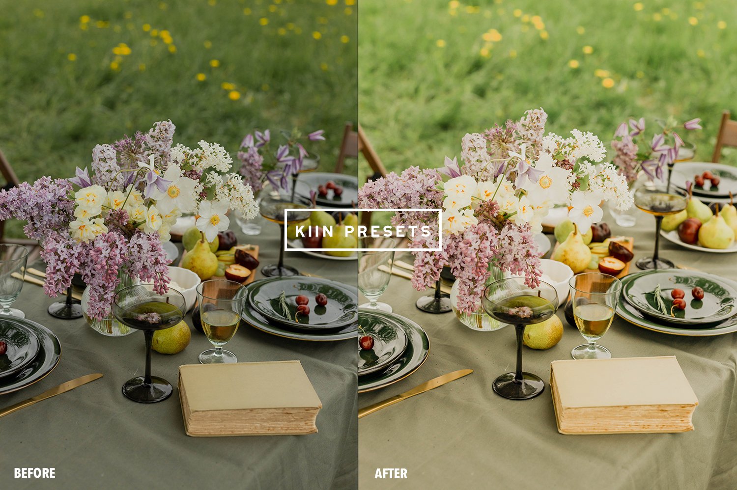 05kiin lightroom presets summer presets summer filter influencer presets blogger filter outdoor presets spring aesthetic presets meadow preset 15