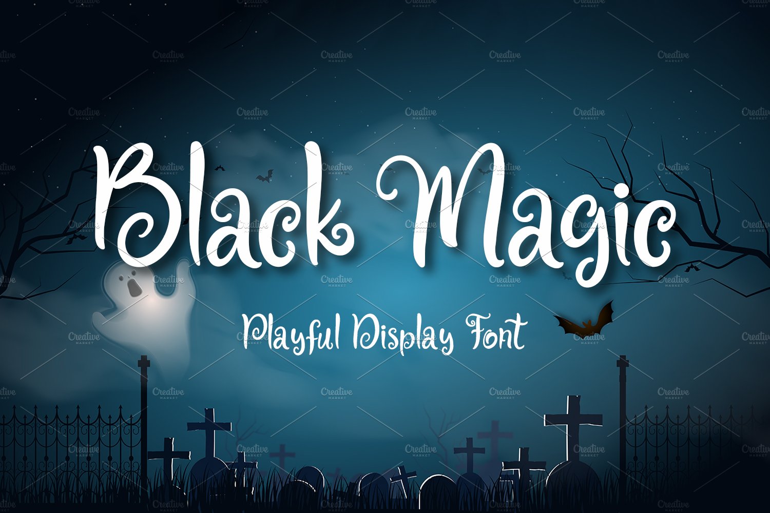 Black Magic - Playful Display Font cover image.