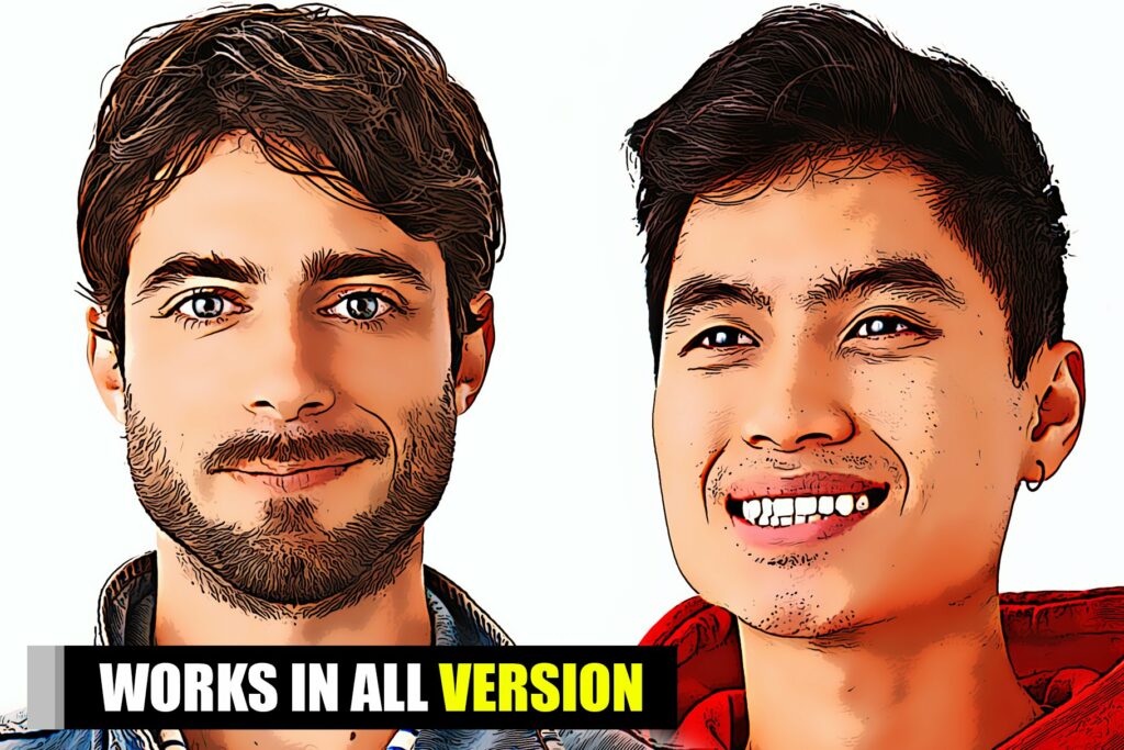Cartoon Maker Photoshop Action – MasterBundles