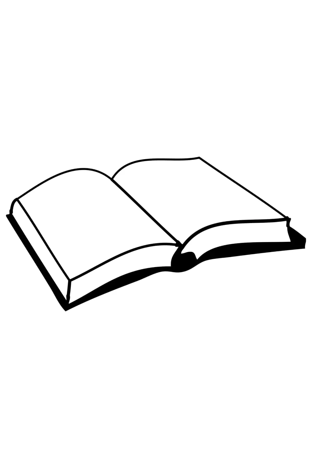 book black and white clipart