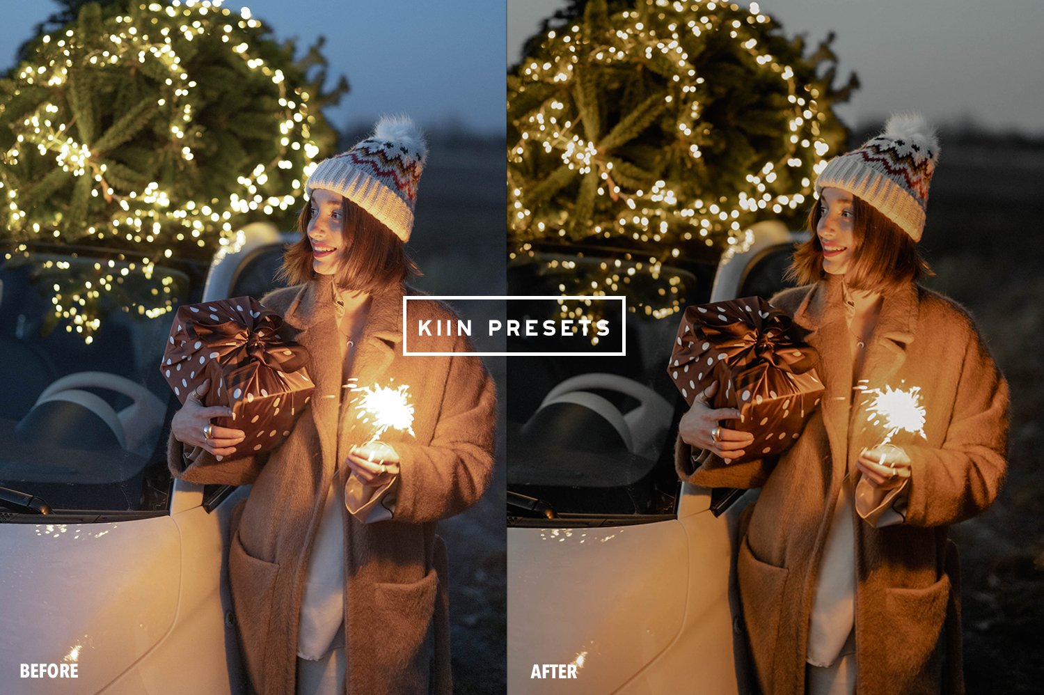 08kiin lightroom presets moody christmas presets christmas filter winter presets december presets influencer presets blogger presets 413