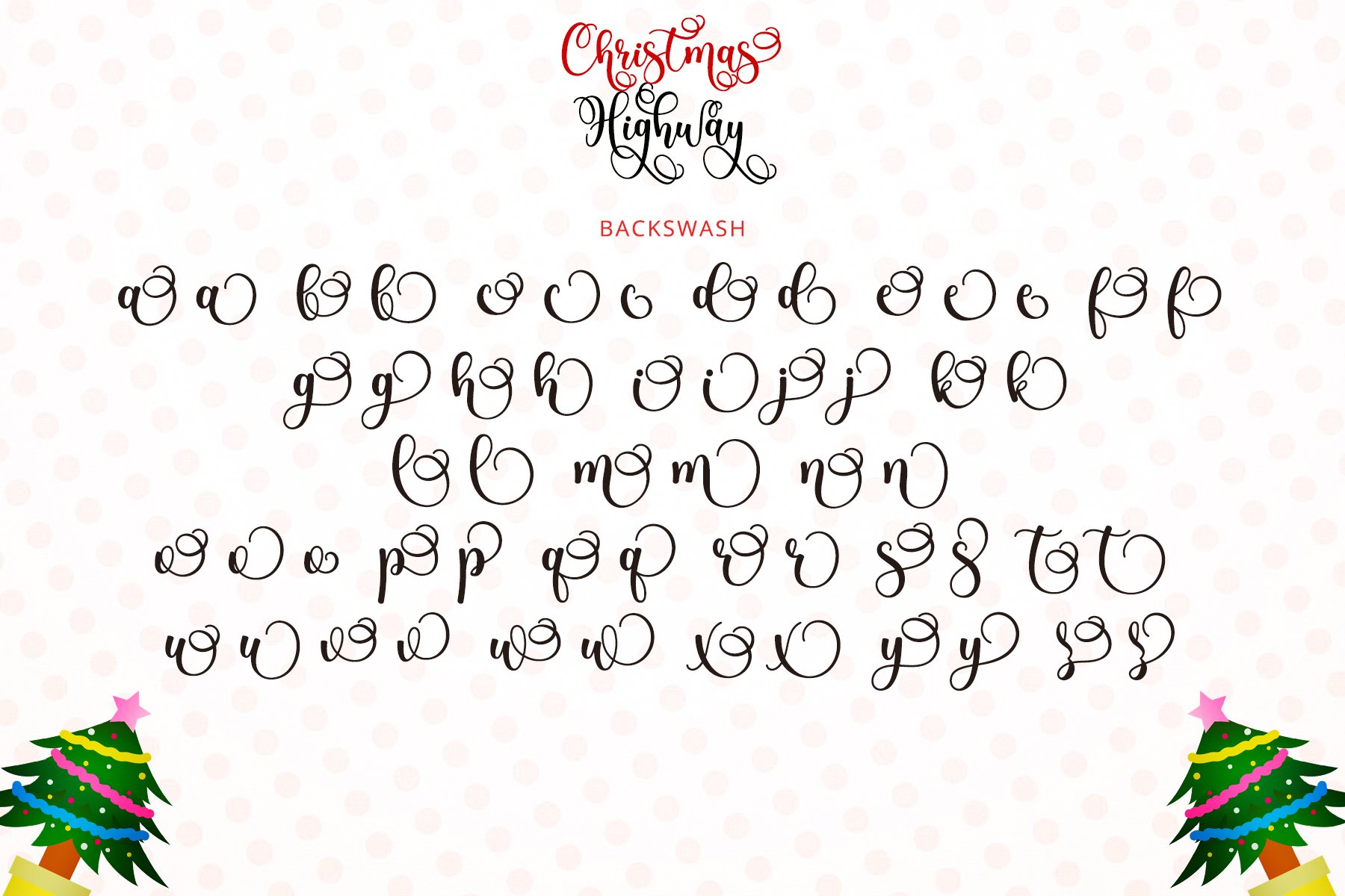 09 preview christmas highway swirly font script 519