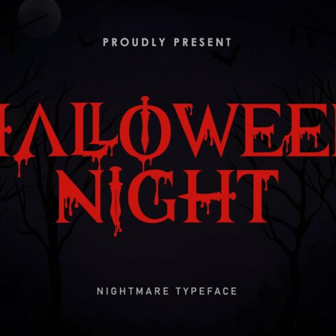 Halloween Night | Nightmare Typeface cover image.