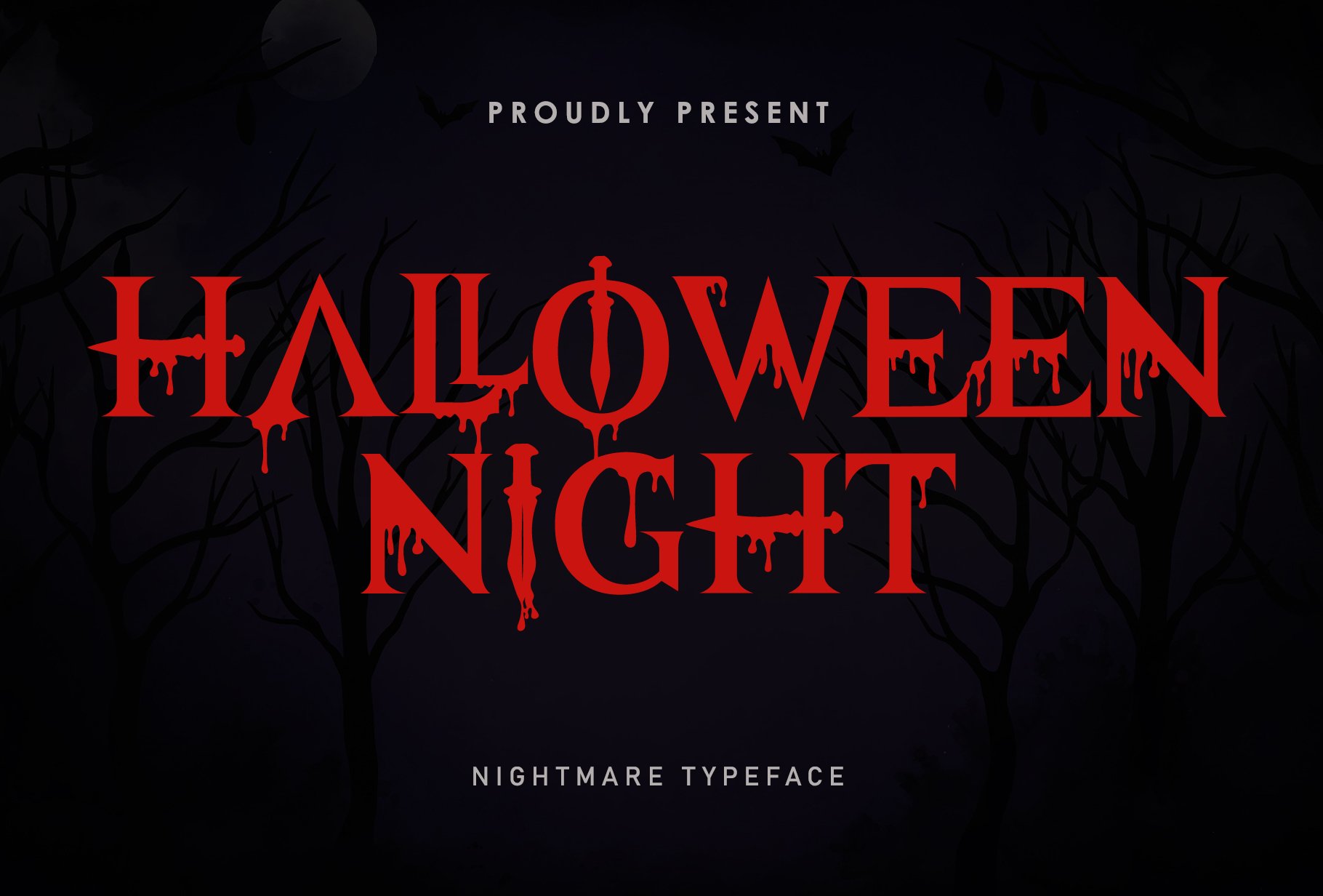 Halloween Night | Nightmare Typeface cover image.