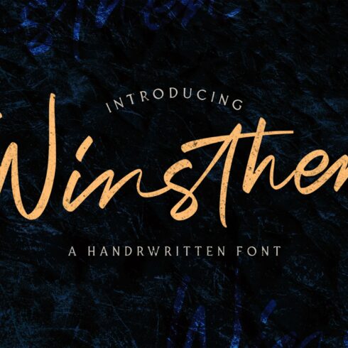 Winsthen - Handwritten Font cover image.