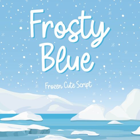 Frosty Blue - Cute Handwritten Fonts cover image.