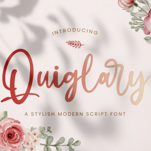 Quiglary - Handwritten Font cover image.