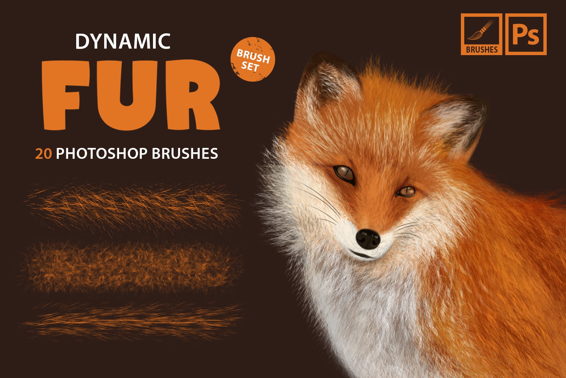 Fur Photoshop Brushescover image.