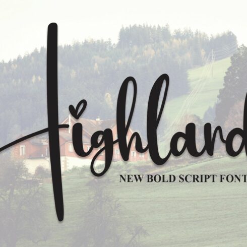 Highland | Script Font cover image.