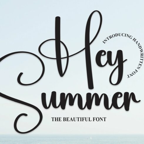 Hey Summer | Script Font cover image.