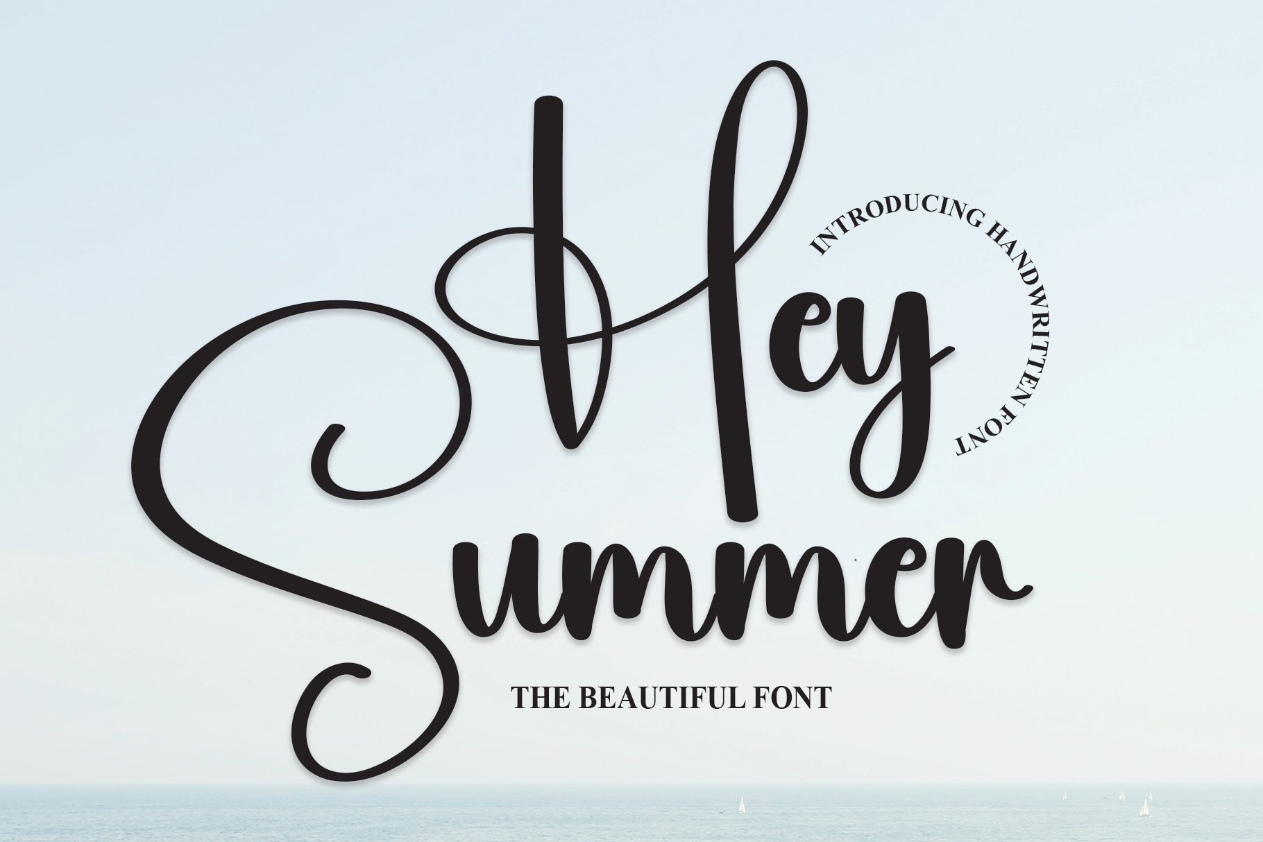 Hey Summer | Script Font cover image.