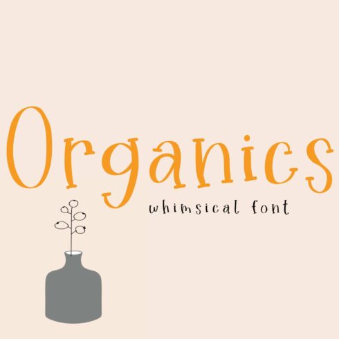 Organics Handwritten Font cover image.