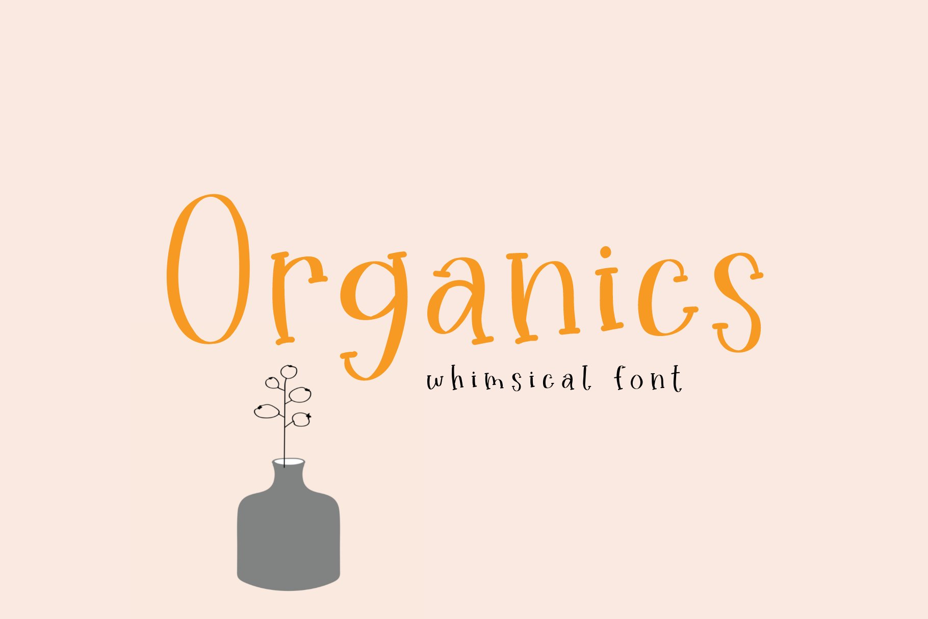 Organics Handwritten Font cover image.