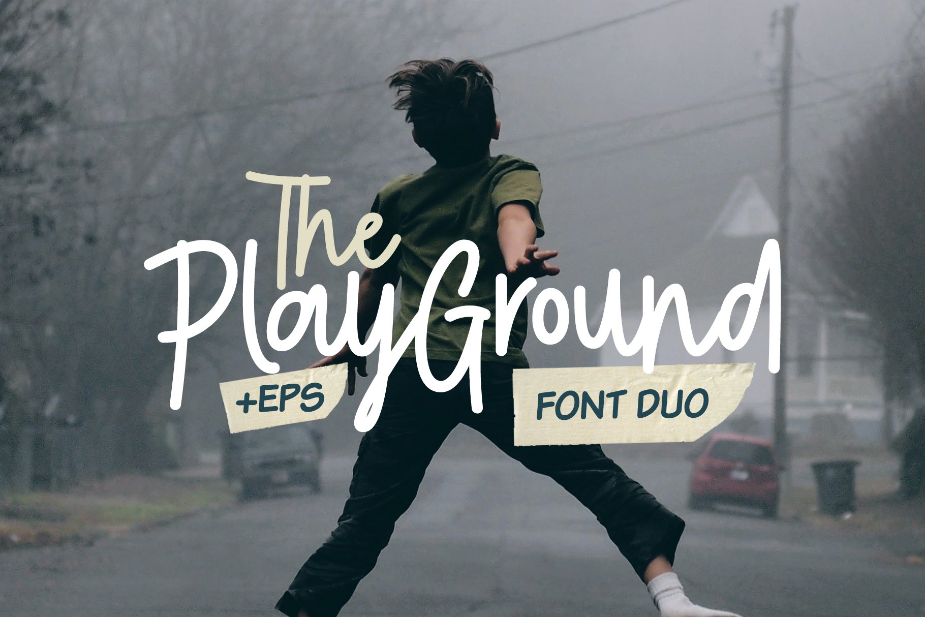 Play Ground Font Duo + Illustrations preview image.