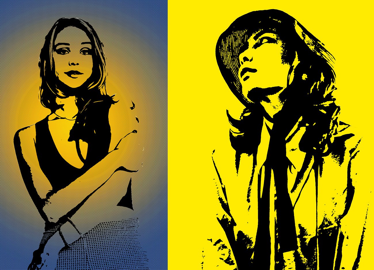 Pop Art Photoshop Actionpreview image.