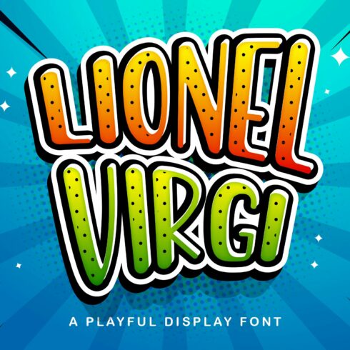 LIONEL VIRGI - Playful Display Font cover image.