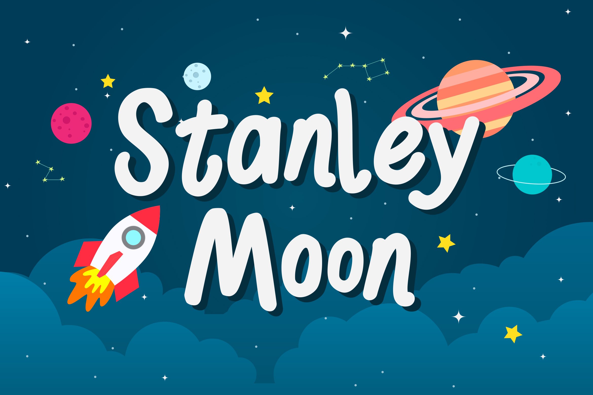 Stanley Moon - Playful Display Font cover image.