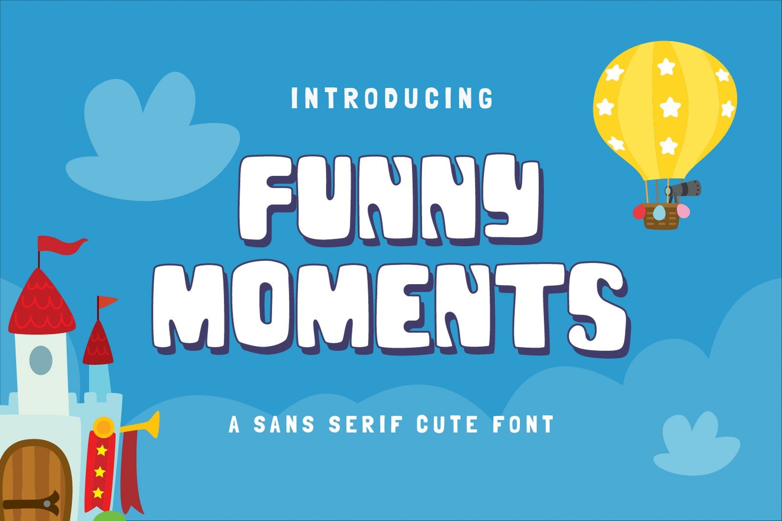 Funny Moments | A Fun Chungky Font cover image.