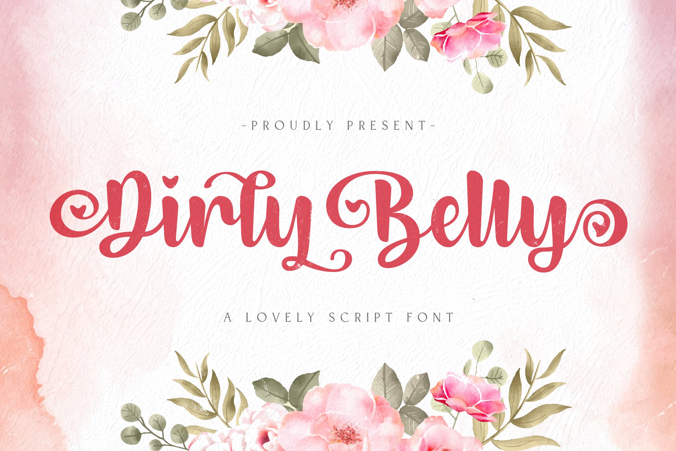 Dirly Belly - Calligraphy Font cover image.