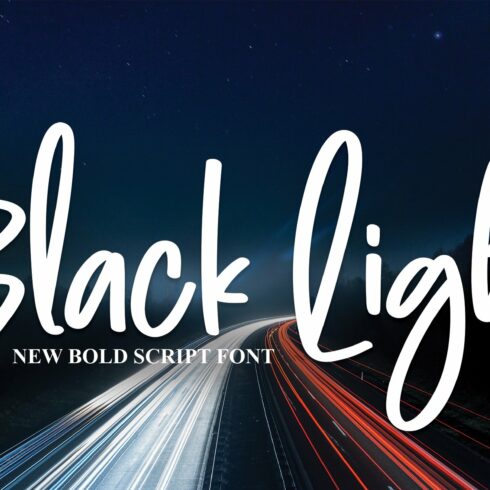 Black Light | Script Font cover image.