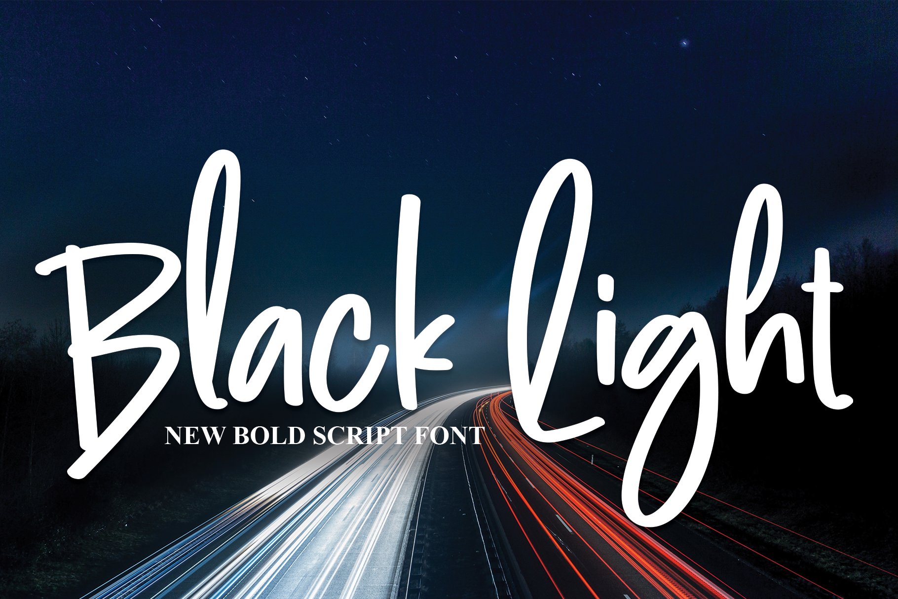 Black Light | Script Font cover image.